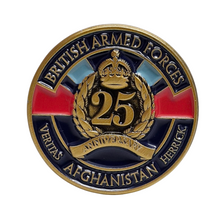 Load image into Gallery viewer, Afghanistan War 25th Anniversary Enamel Badge 2026