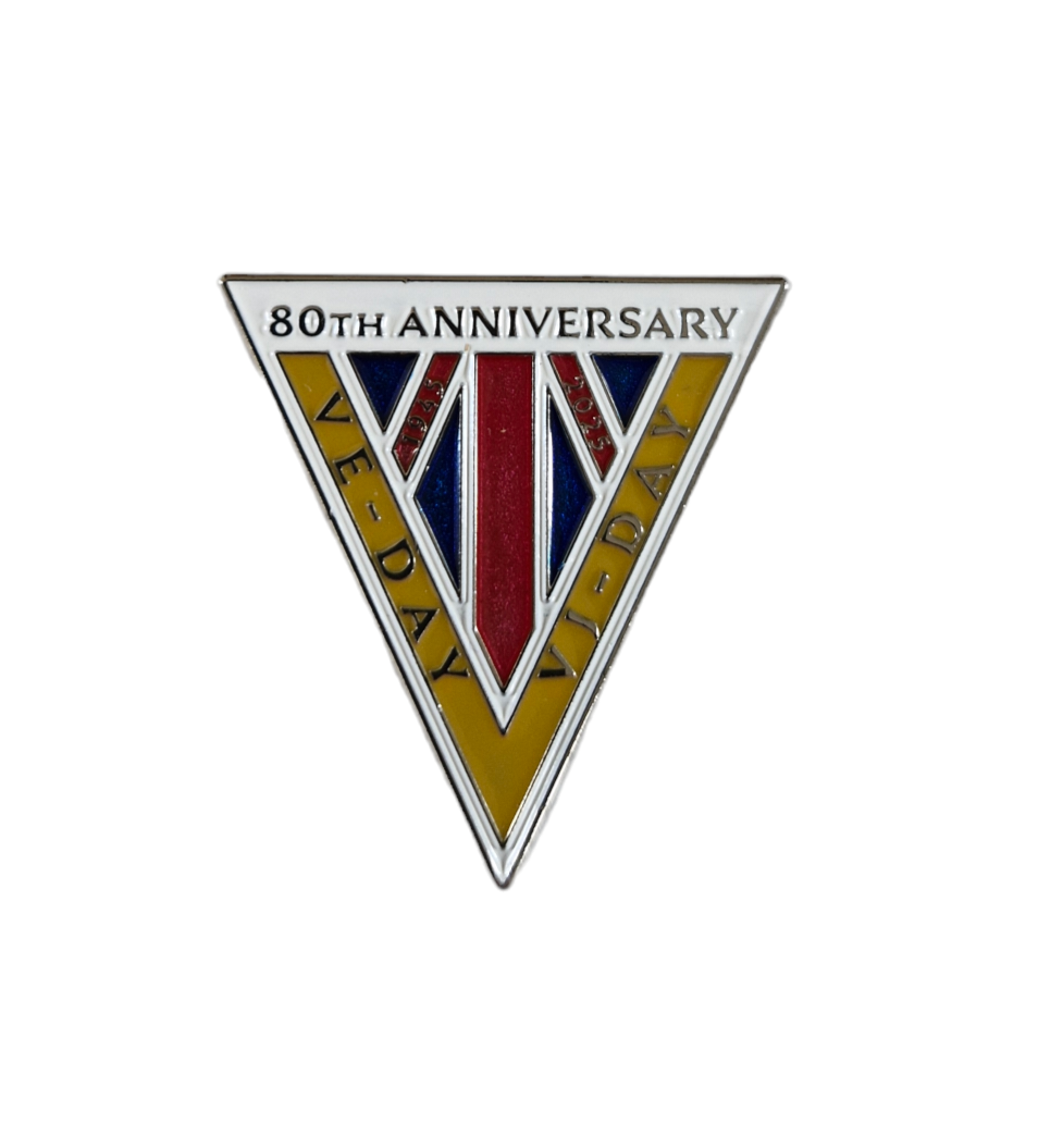 VE/VJ Day 80th Anniversay Pin Badge 2025 Empire Poppy Store