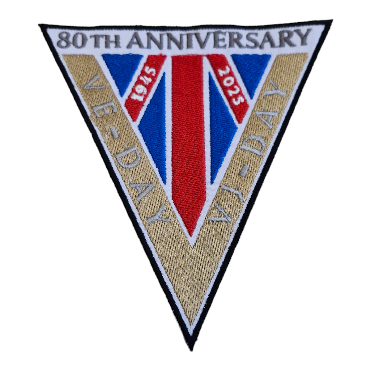 VE/VJ Day 80th Anniversay Embroidered Patch 2025 Empire Poppy Store