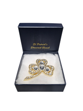 Load image into Gallery viewer, St Patrick's Shamrock Brooch