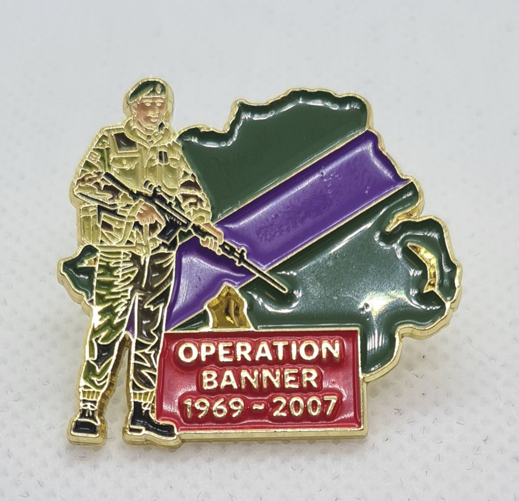 Operation Banner Enamel Pin Badge