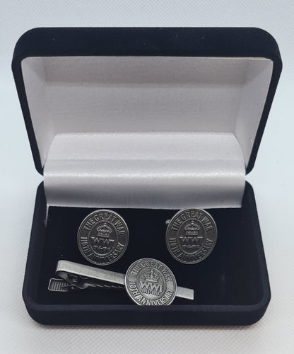 The Great War 110th Anniversary Commemorative Cuff Links & Tie Pin Set 2024