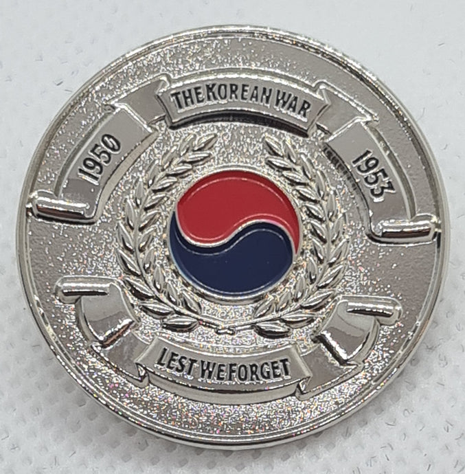 The Korean War Enamel Pin Badge