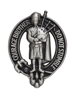 Courage Brother Do Not Stumble Enamel Badge