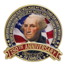 Load image into Gallery viewer, USA 250 Anniversary Enamel Badge