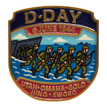 Load image into Gallery viewer, D-Day Enamel Pin Badge
