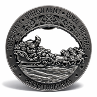British Armed Forces Merry Christmas Enamel Badge