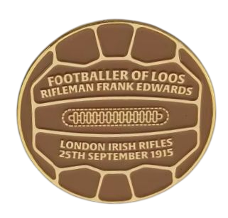 Footballer of Loos Enamel Badge
