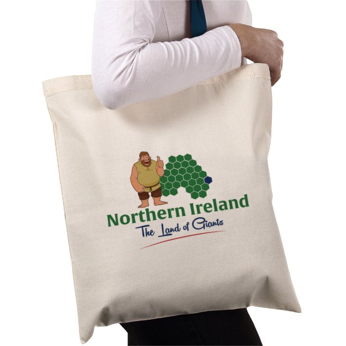 Northern Ireland The Land Of Giants Tote Bag Empire Poppy Store