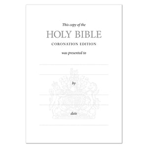 King Charles III Coronation Royal Ruby Text Bible (hardback)