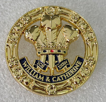 Load image into Gallery viewer, William &amp; Catherine Prince &amp; Princess of Wales Enamel Pin Badge