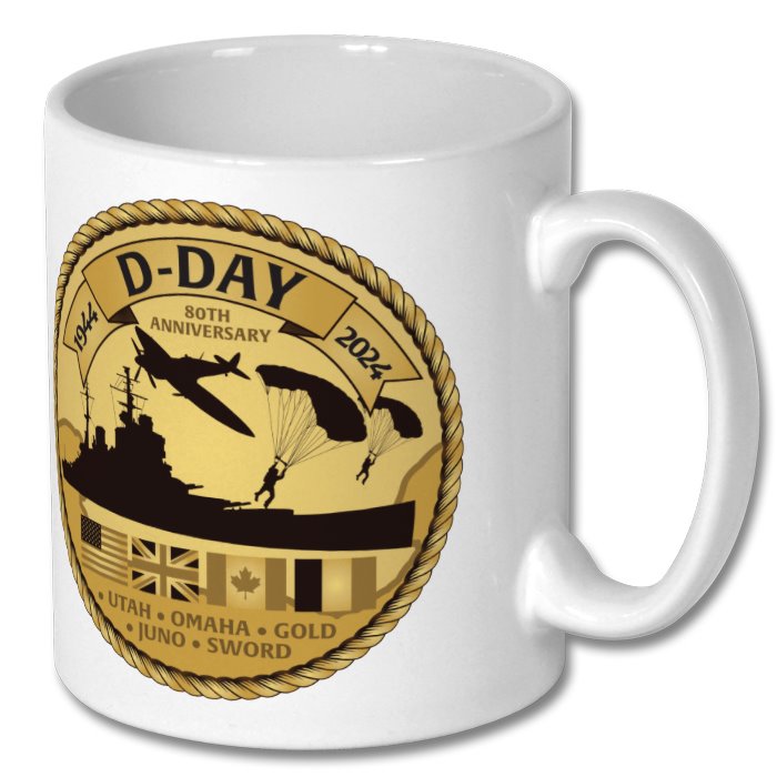 DDay 80th Anniversary Commemorative Mug 2024 Empire Poppy Store