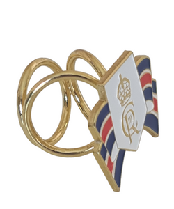 King Charles III Ladies Scarf Ring