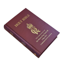 Load image into Gallery viewer, King Charles III Coronation Royal Ruby Text Bible (hardback)
