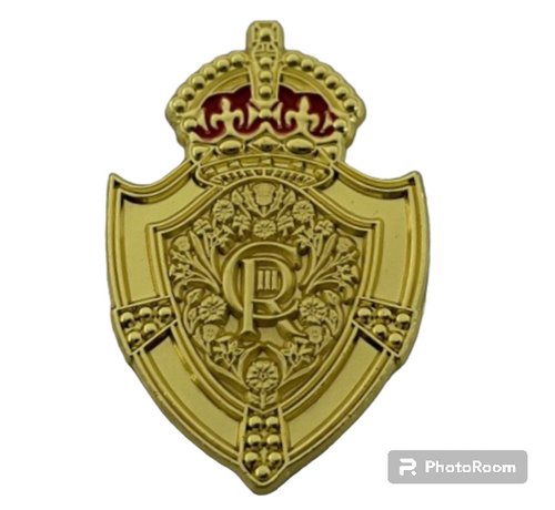King Charles III Shield Badge