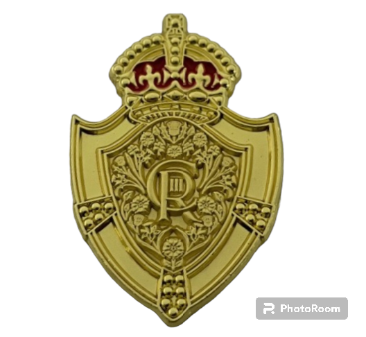 King Charles III Shield Badge