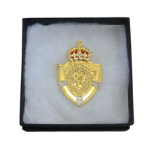 Load image into Gallery viewer, King Charles III Shield Brooch