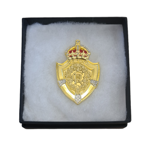 King Charles III Shield Brooch
