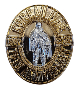 Korean War 75th Anniversary Enamel Pin Badge 2025