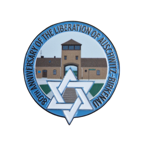 Auschwitz-Birkenau Liberation 80th Anniversary Enamel Badge 2025