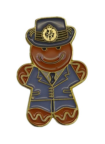 Royal Air Force Gingerbread Man Enamel Pin Badge