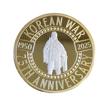 Load image into Gallery viewer, Korean War 75 Anniversary Commemorative Coin