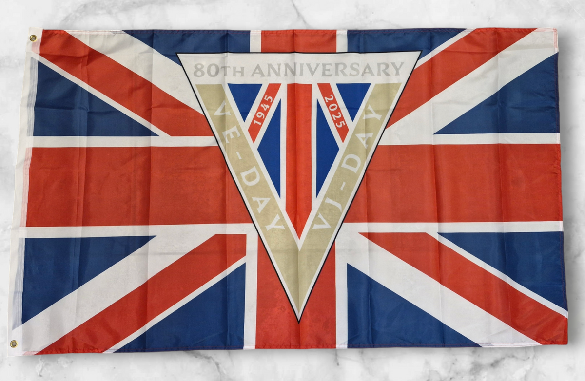 VE/VJ Day 80th Anniversay Commemorative Flag 2025 – Empire Poppy Store