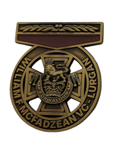 William F McFadzean VC Enamel Badge