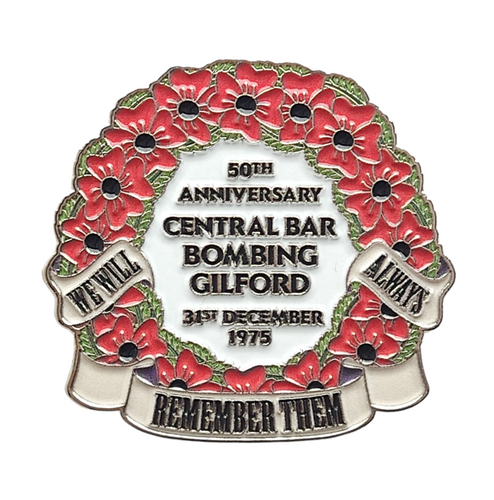 The Central Bar Bombing 50th Anniversary Badge 2025