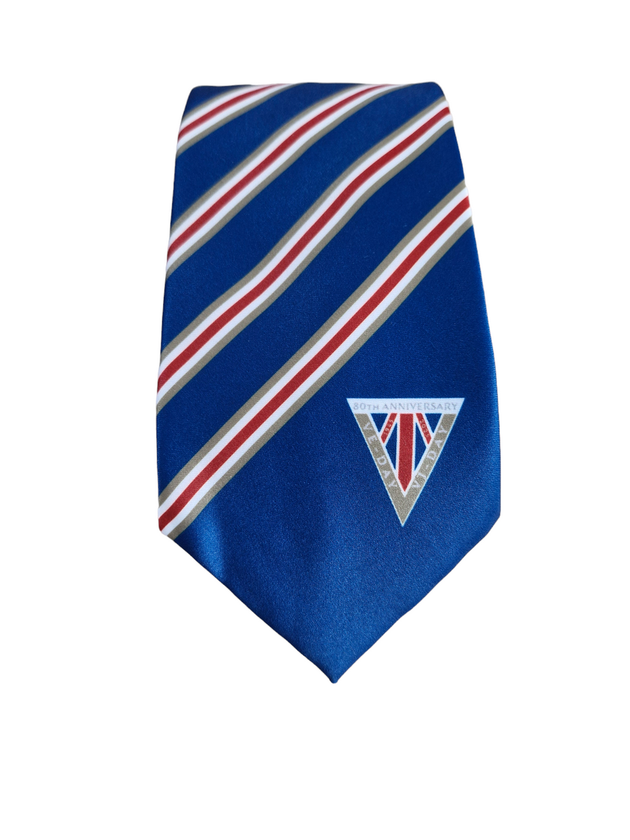 VE/VJ Day 80th Anniversary Commemorative Tie 2025 Empire Poppy Store