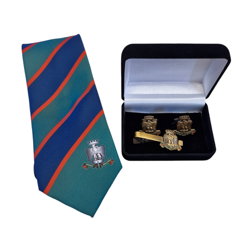 Royal Irish Fusiliers Tie, Cuff Links & Tie Pin Set