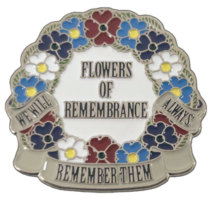 Flowers of Remembrance Enamel Badge