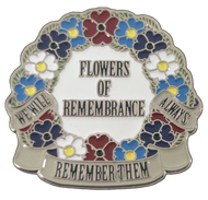 Flowers of Remembrance Enamel Badge