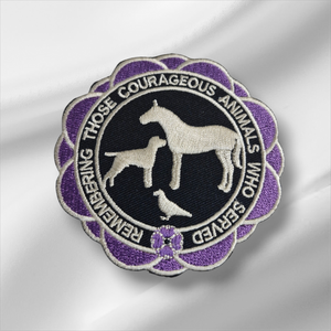 NI Purple Poppy Memorial Fund Embroidered Patch