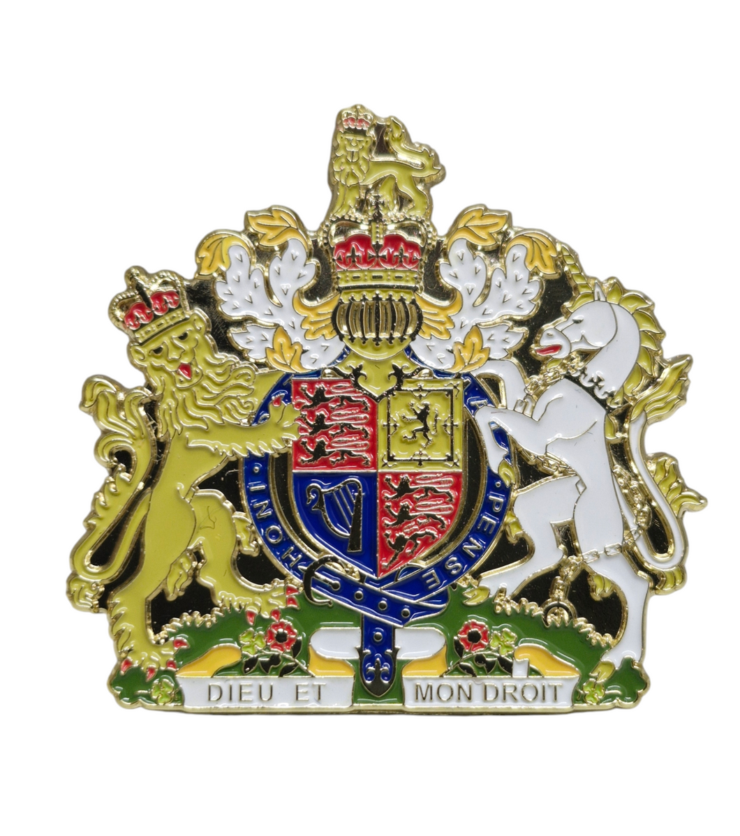 United Kingdom Coat of Arms Enamel Badge