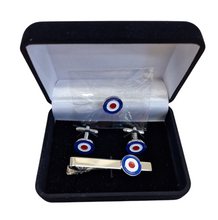 Load image into Gallery viewer, RAF Roundel Cuff Links, Tie Pin and Lapel Pin