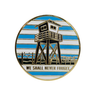 We Shall Never Forget - Holocaust Memorial Enamel Badge