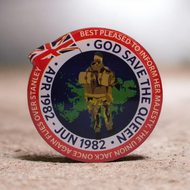 Falklands War Enamel Badge