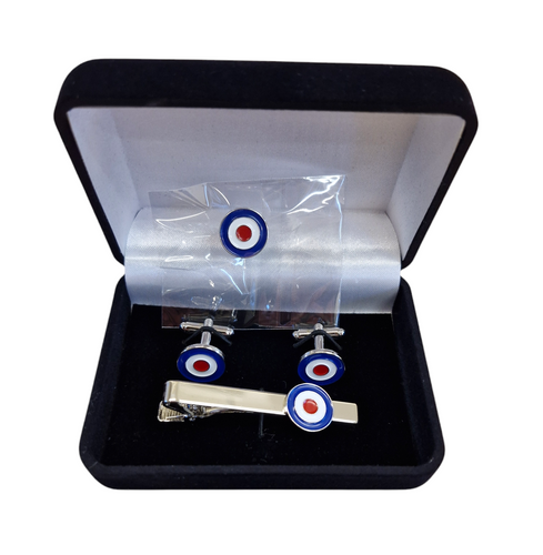 RAF Roundel Cuff Links, Tie Pin and Lapel Pin