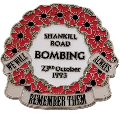 Shankill Road Bombing Pin Badge