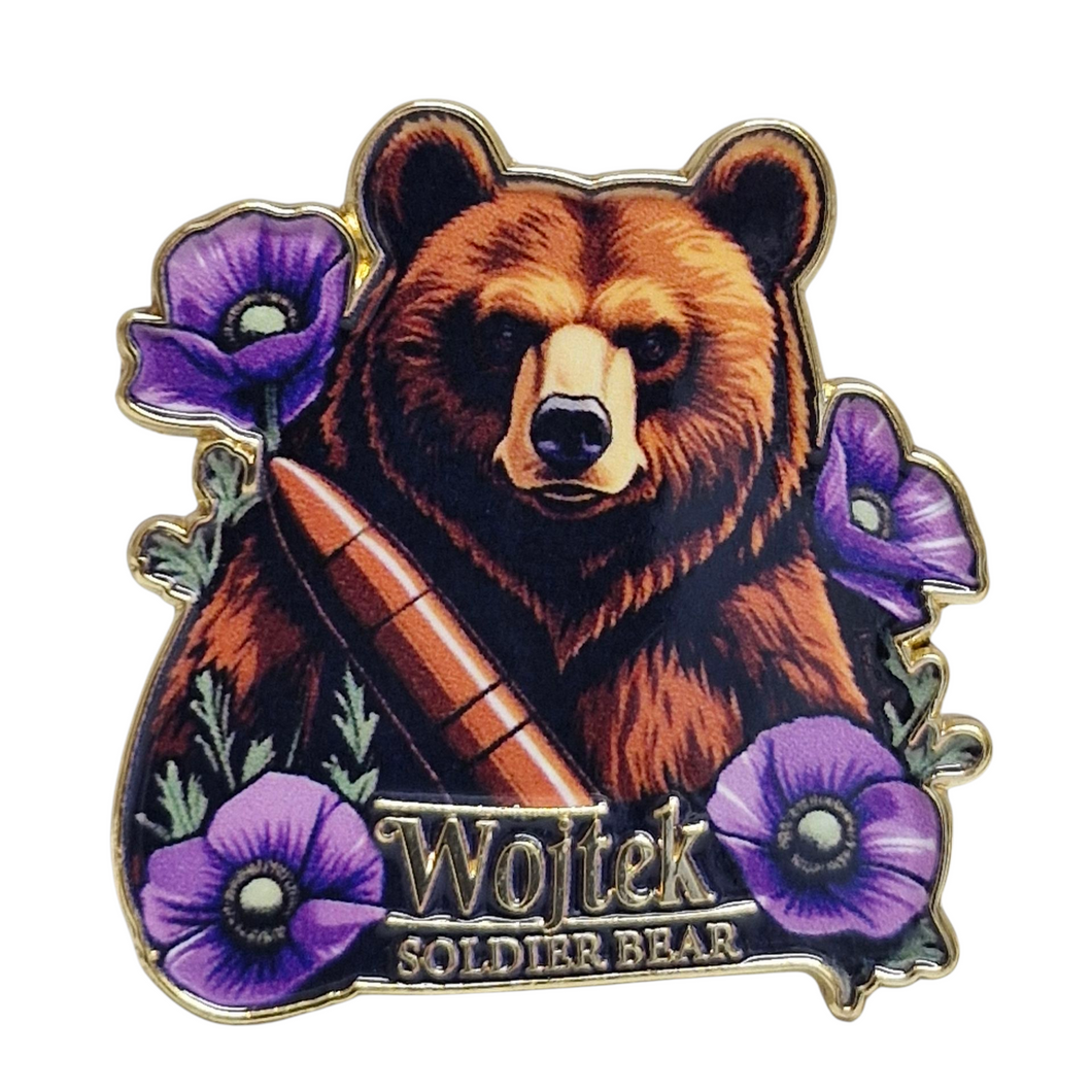 Wojtek the Soldier Bear Enamel Badge