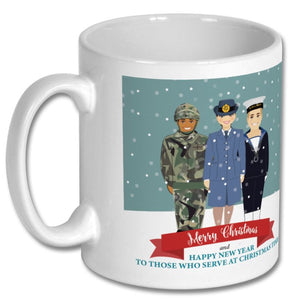 Merry Christmas Armed Forces Mug