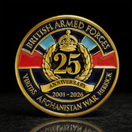 Afghanistan War 25th Anniversary Enamel Badge 2026