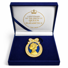 Load image into Gallery viewer, Queen Elizabeth II Centenary Cameo Brooch 2026