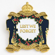 Remembering Them At Christmas Enamel Badge