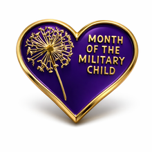 Load image into Gallery viewer, Month of the Military Child Enamel Badge