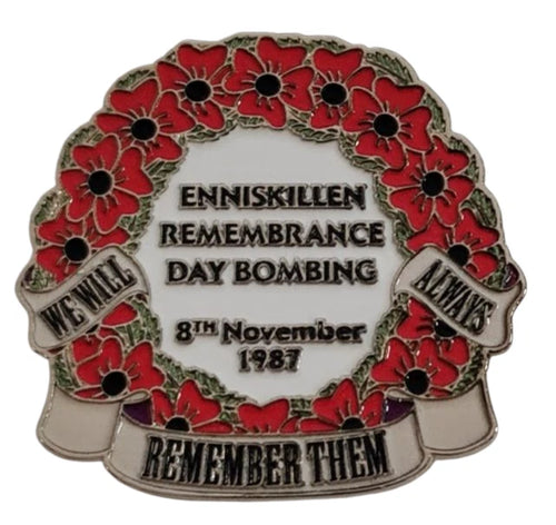 Enniskillen Remembrance Day Bombing Pin Badge