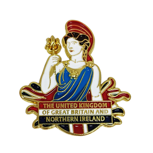 Britannia Enamel Pin Badge