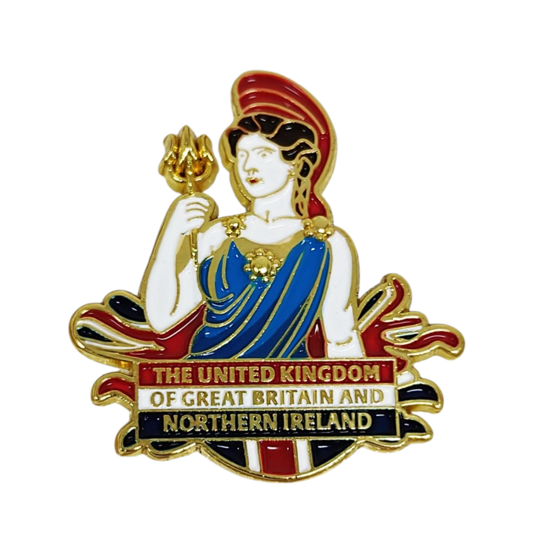 Britannia Enamel Pin Badge