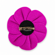 Load image into Gallery viewer, Purple Poppy Felt Brooch